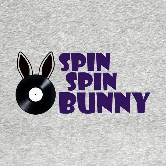 SpinSpinBunny Bunny Record Logo - Purple by SpinSpinBunny